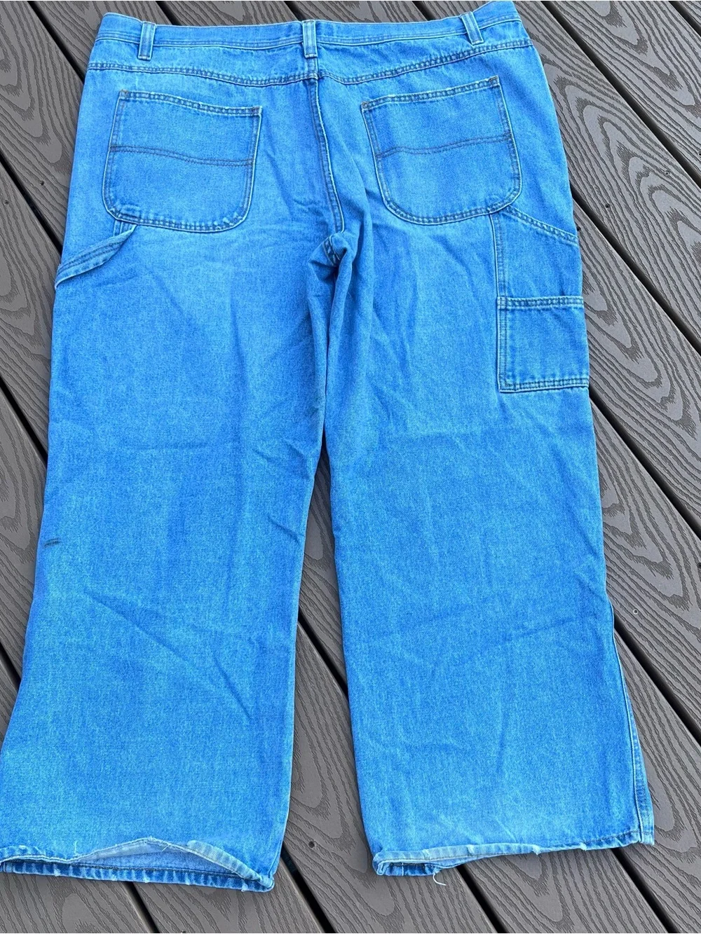 Vintage 90’s Denim Cargo Lose Fit Carpenter Pants. 42/30
